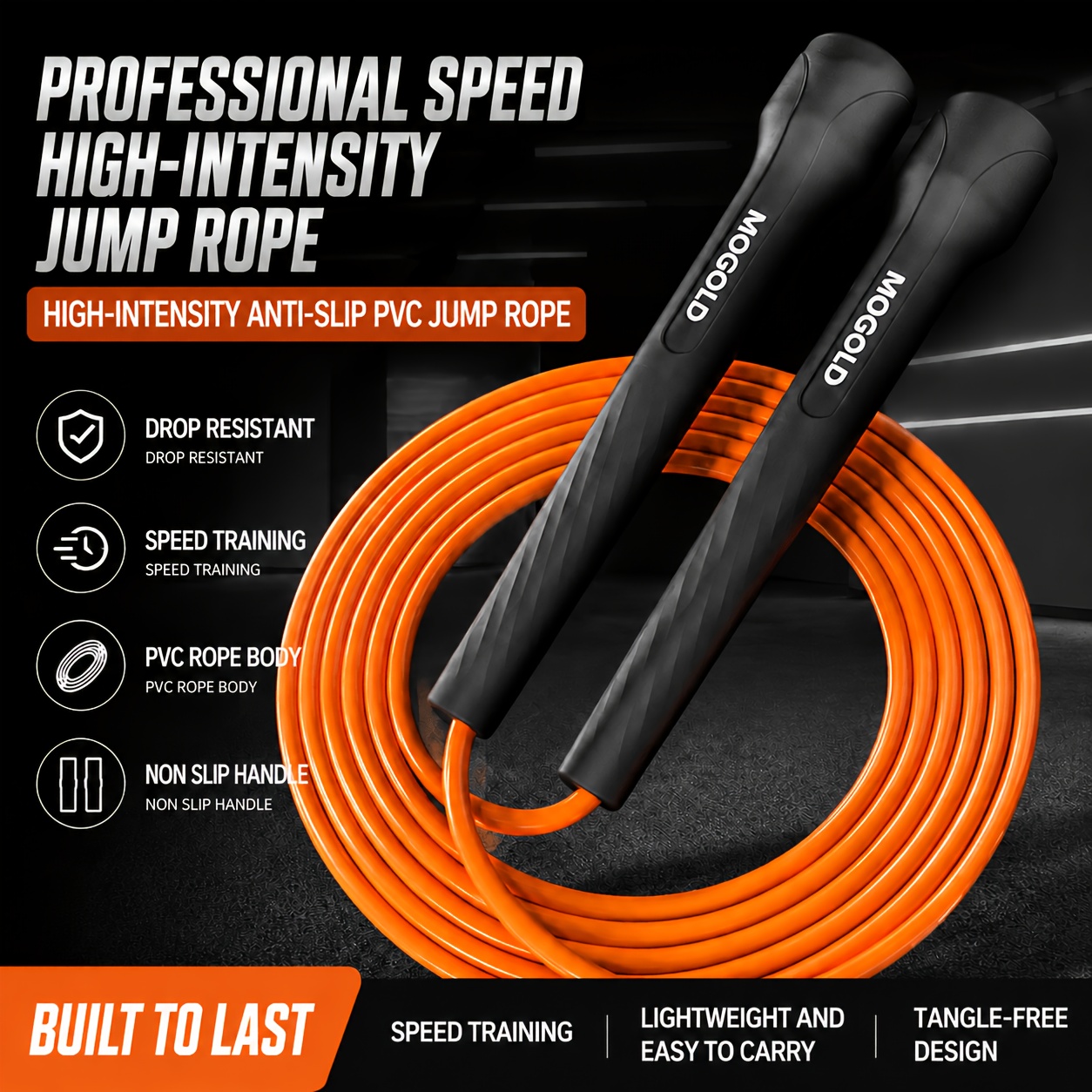 Skipping Rope Pvc - حبل قفز احترافي سريع - حبل