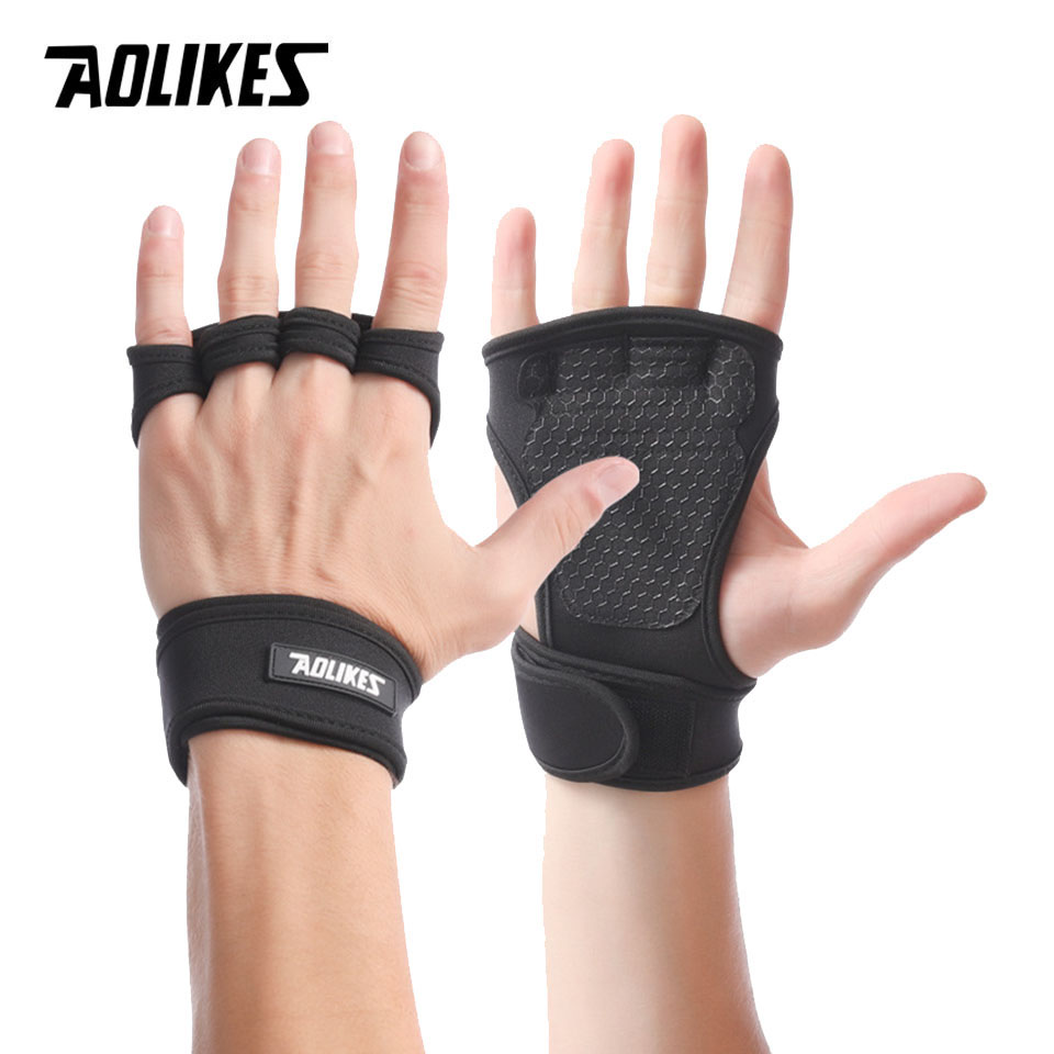Crossfit Workout Gear - AOLIKES قفازات رفع الأثقال التدريب رياضة