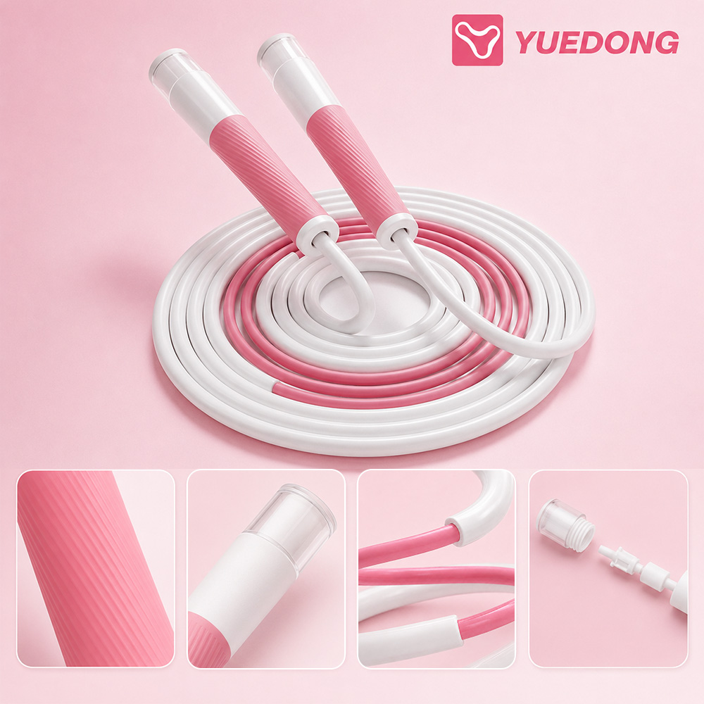 حبل قفز سريع من YUEDONG بمحامل - مراجعة Skipping Rope Pvc وسعره