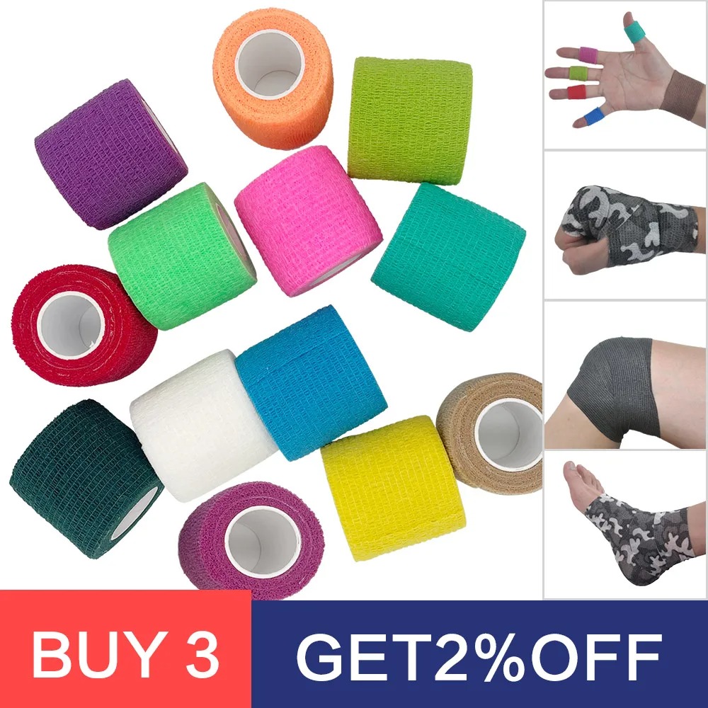 18 لون ملون رياضي التفاف الشري - مراجعة Finger Tape Athletic وسعره